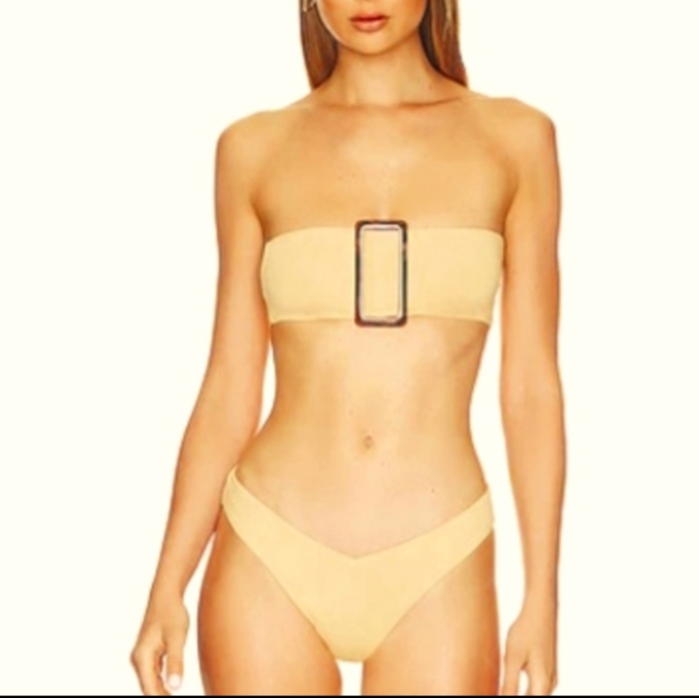 WeWoreWhat Yellow Bikini Swimsuit/ bathing suit